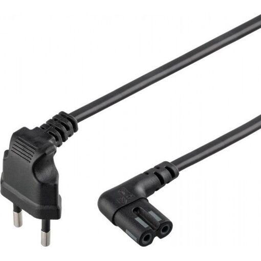 Goobay Bipolar Bent Power Cable 5m (Black)