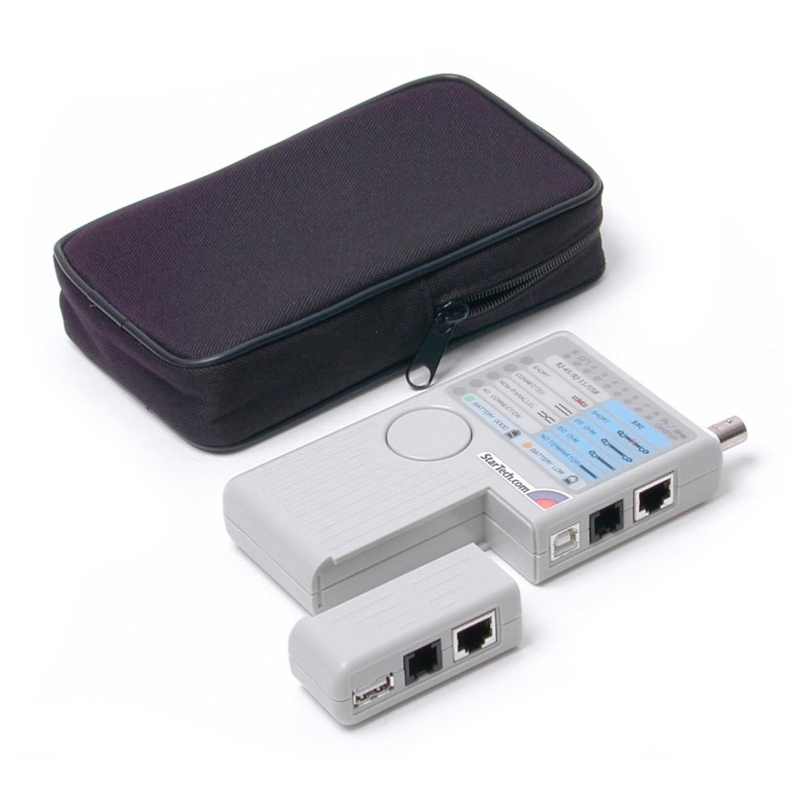 StarTech.com Multifunction Cable Tester - RJ45, RJ11, USB, BNC Multi-Function Controller