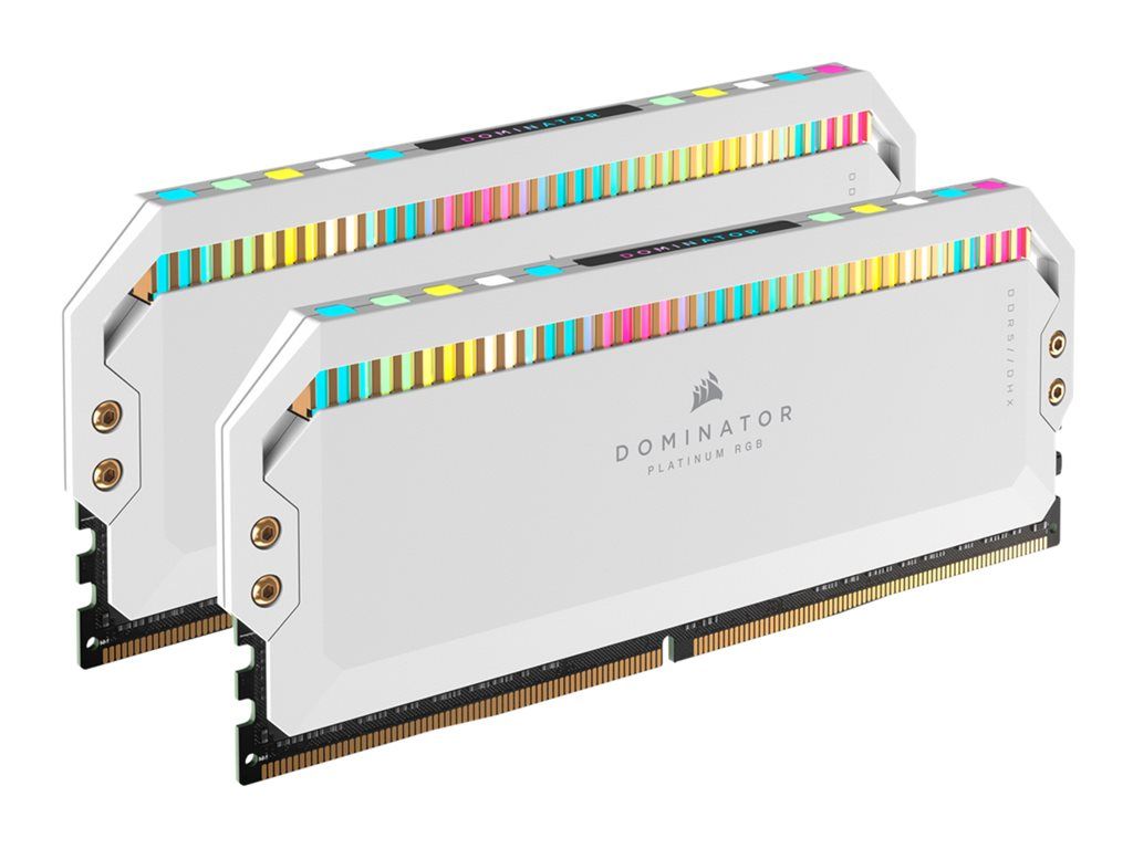 Corsair Dominator Platinum RGB DDR5 Kit - 64GB (2x32GB) - 5600MHz/PC5-44800 - CL40 - 1.25V - White