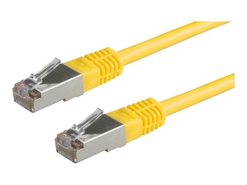 Secomp CAT 6e RJ-45 to RJ-45 Cable, 50 cm, SFTP, PiMF, Yellow
