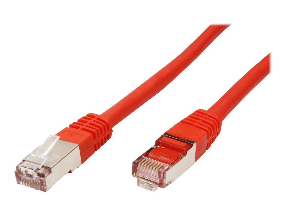 Secomp CAT 6e SFTP Cord - 50cm RJ-45 (M) to RJ-45 (M) - Red