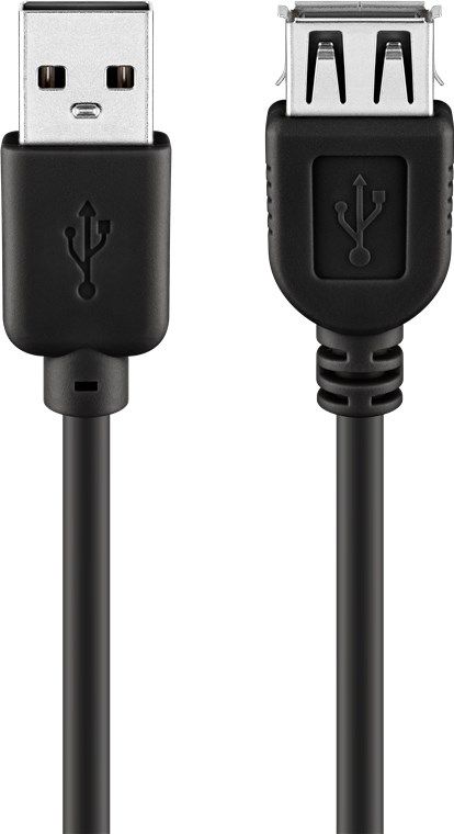 Goobay 1.8m USB 2.0 Cable A to A Black