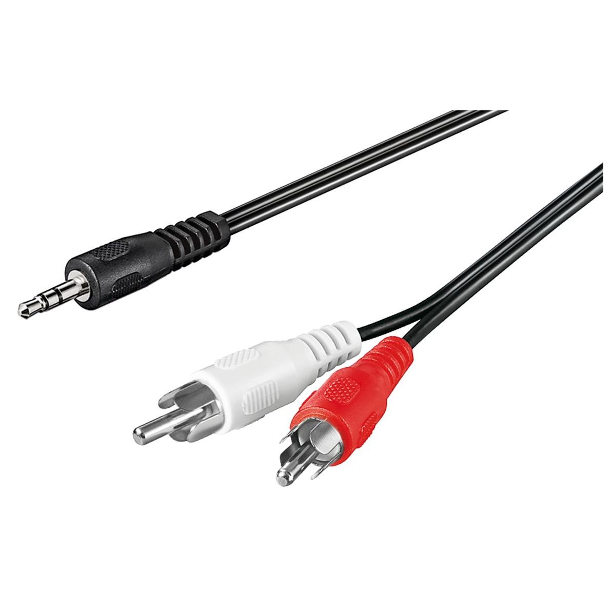 Câble audio Goobay 1,5 m 3,5 mm Noir