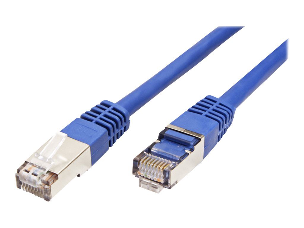 Secomp VALUE - Connection Cord - RJ-45 (M) to RJ-45 (M) - 1m - Paired in Metal Foil (PiMF) - CAT 6 - Unshielded - Blue