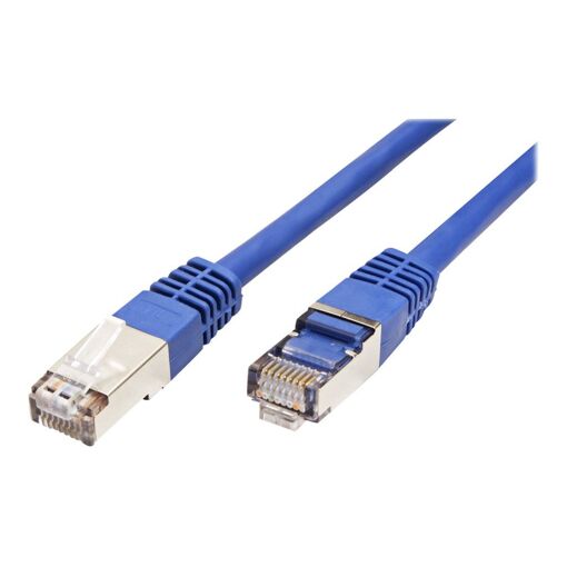 Secomp VALUE - Connection Cord - RJ-45 (M) to RJ-45 (M) - 1m - Paired in Metal Foil (PiMF) - CAT 6 - Unshielded - Blue