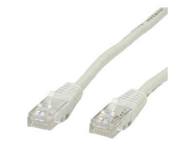 Câble réseau ITB Solution - 1 m RJ-45 (M) vers RJ-45 (M) UTP CAT 5e Moulé - Gris