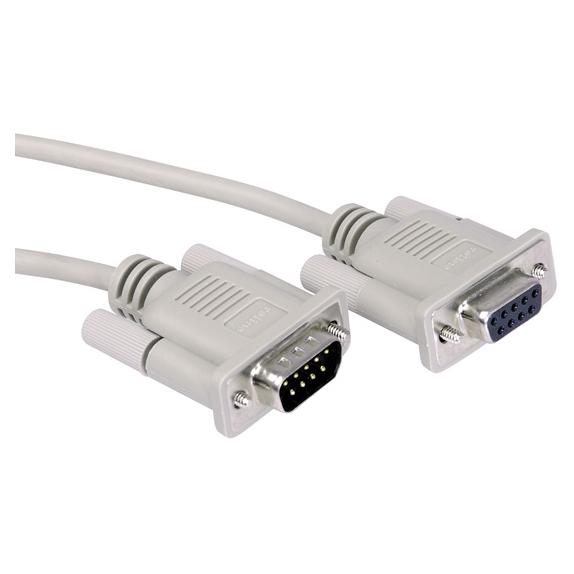 Roline DB-9 (M) to DB-9 (F) Cable - 3m