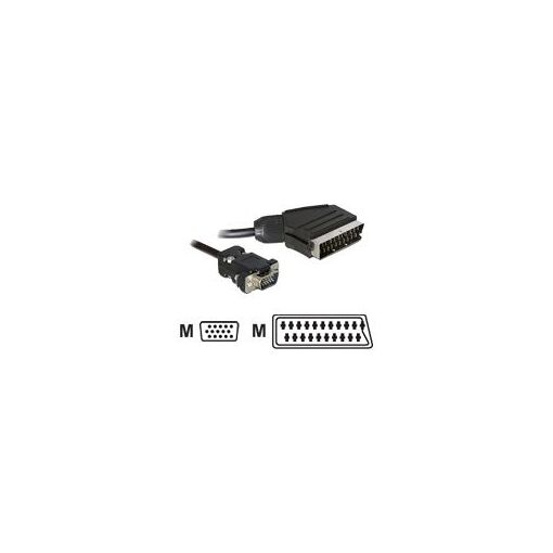 Câble Delock VGA vers SCART - 2 mètres