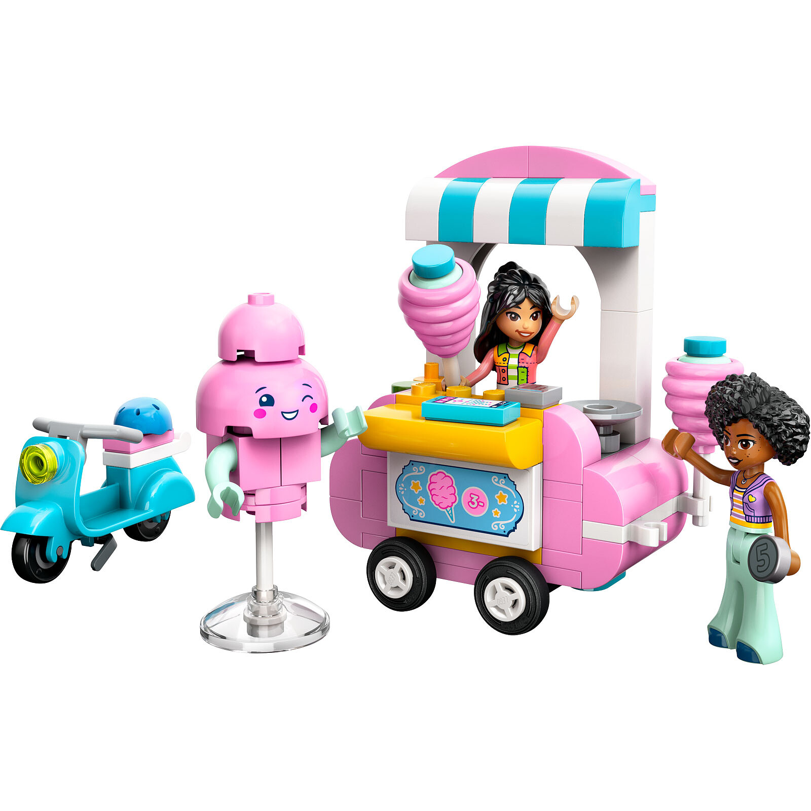 Estante de algodón y scooter LEGO Friends 42643