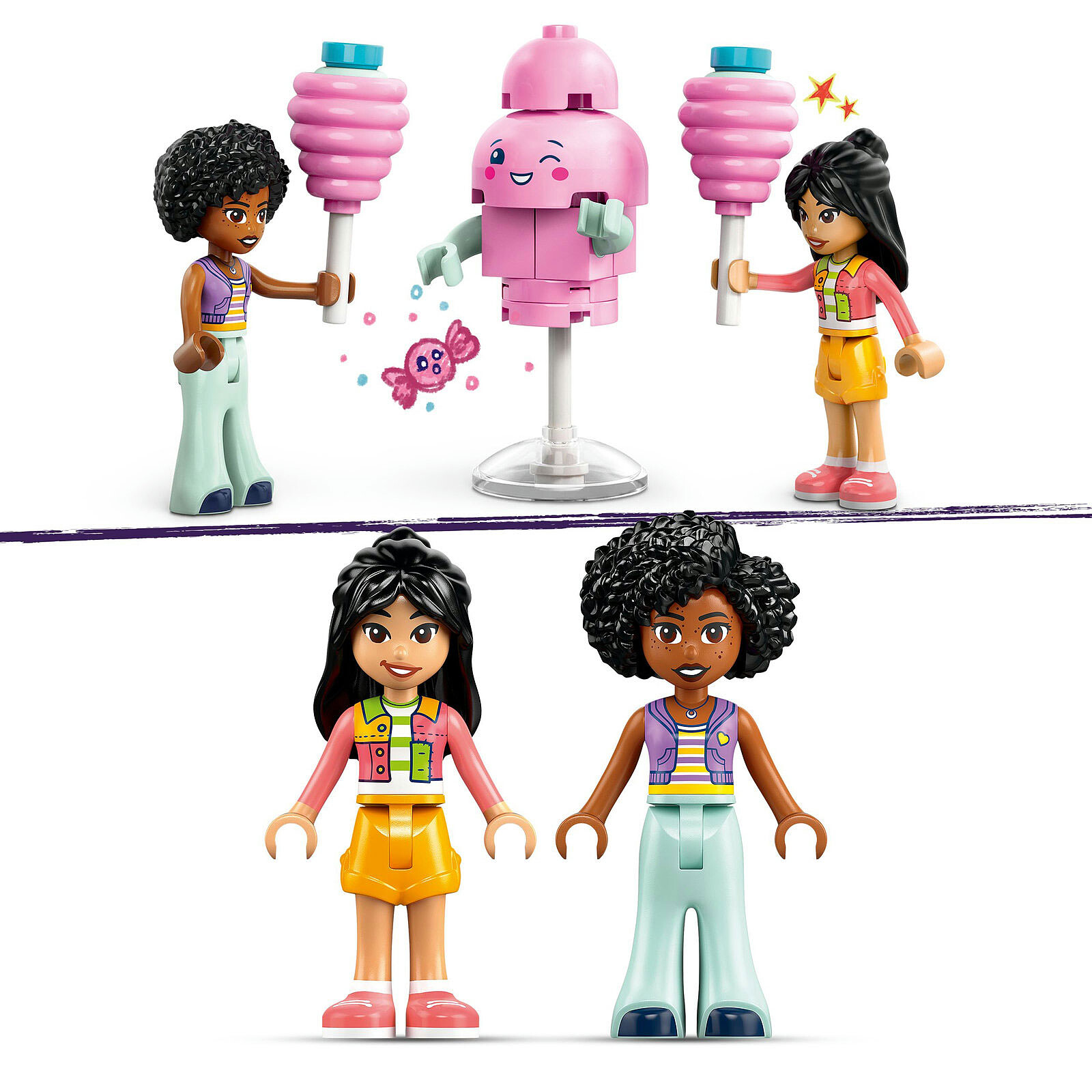 Estante de algodón y scooter LEGO Friends 42643