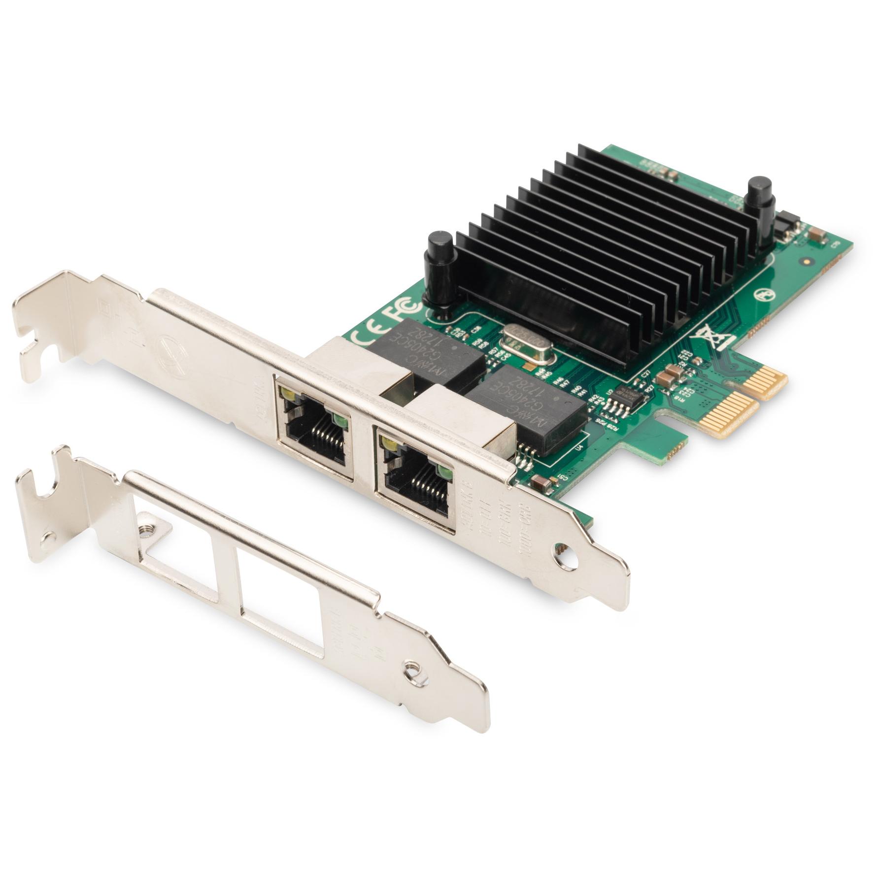 Digitus PCI Express Dual Gigabit Ethernet Card, 2 Ports