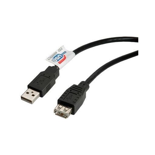 Roline USB Cable Extension - 3m, Black
