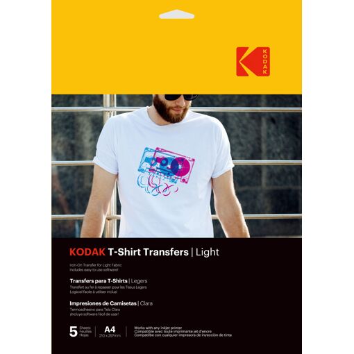 Transferencias de camisetas ligeras Kodak