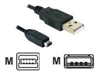 Câble USB Delock - 1,5 m Mini-USB Type B vers USB A