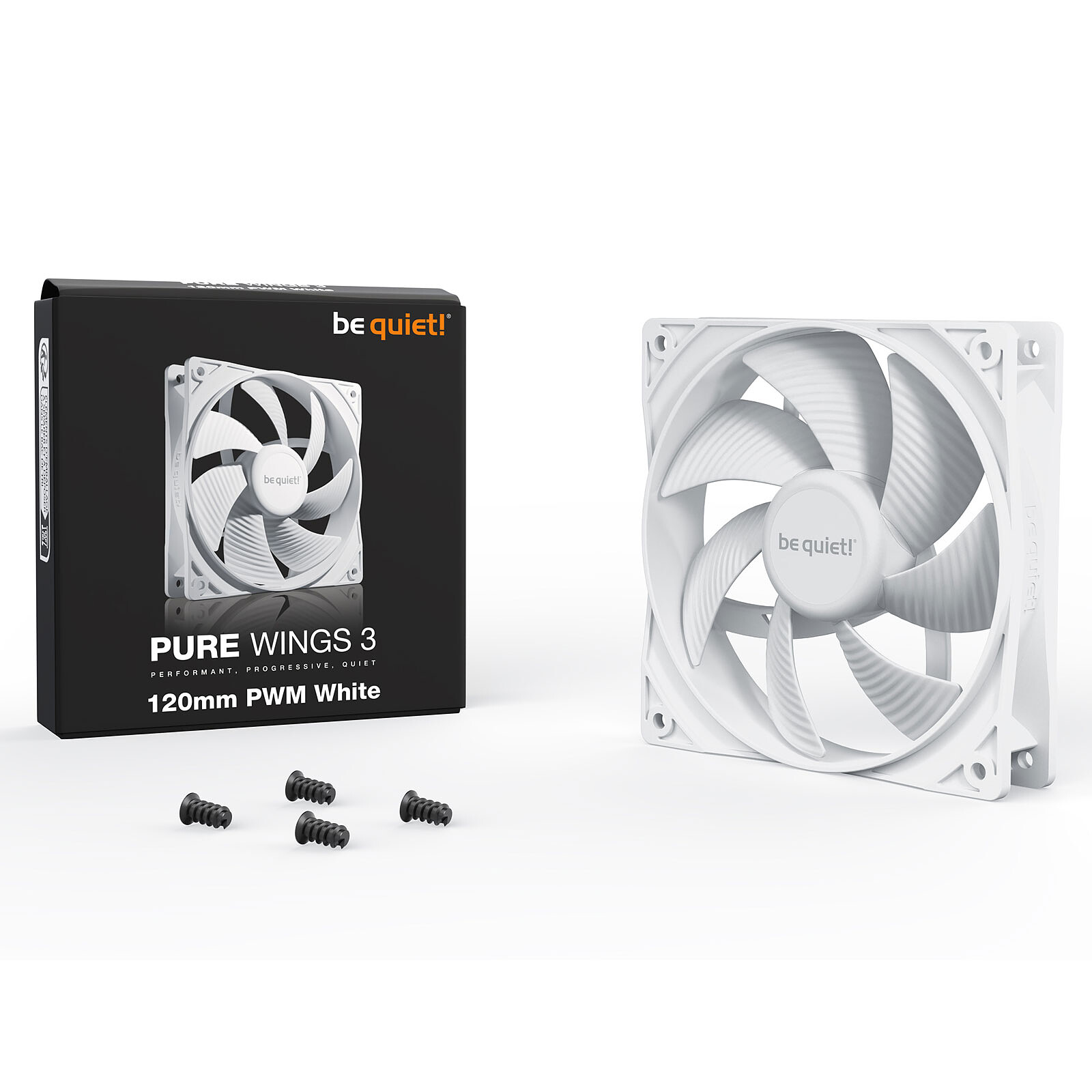 be quiet! Pure Wings 3 120mm PWM (White)