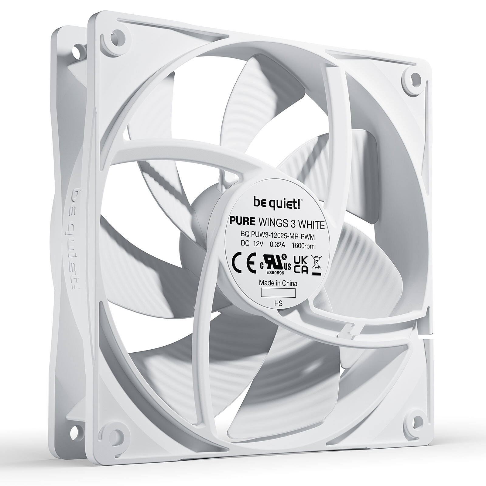 be quiet! Pure Wings 3 120mm PWM (White)