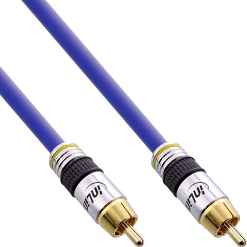 Câble audio RCA InLine de 2 m - Bleu