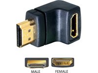 Delock HDMI Adapter - 90° Down, Male to Female