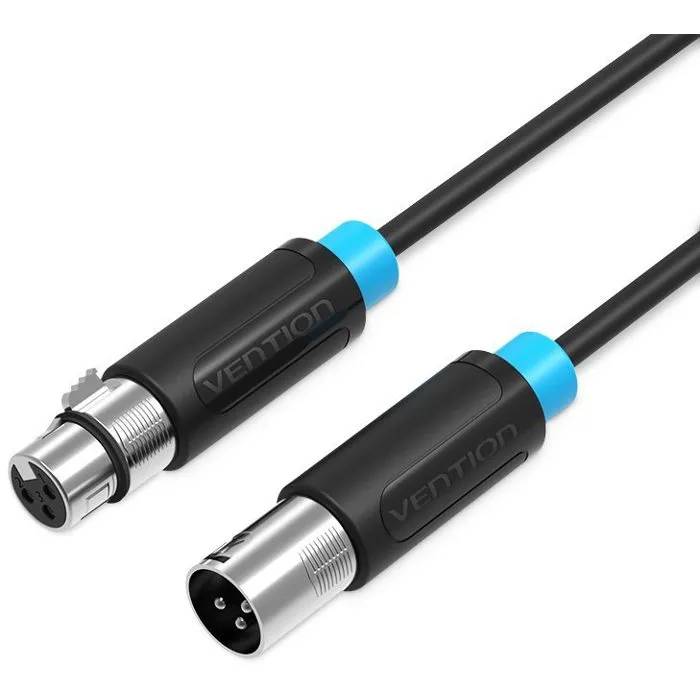 Vention XLR 3-Pin Male to Female Cable, 10m