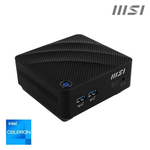 MSI Cubi N JSL 027BEU - Celeron N4500 1.1 GHz Gráficos Intel UHD - Negro