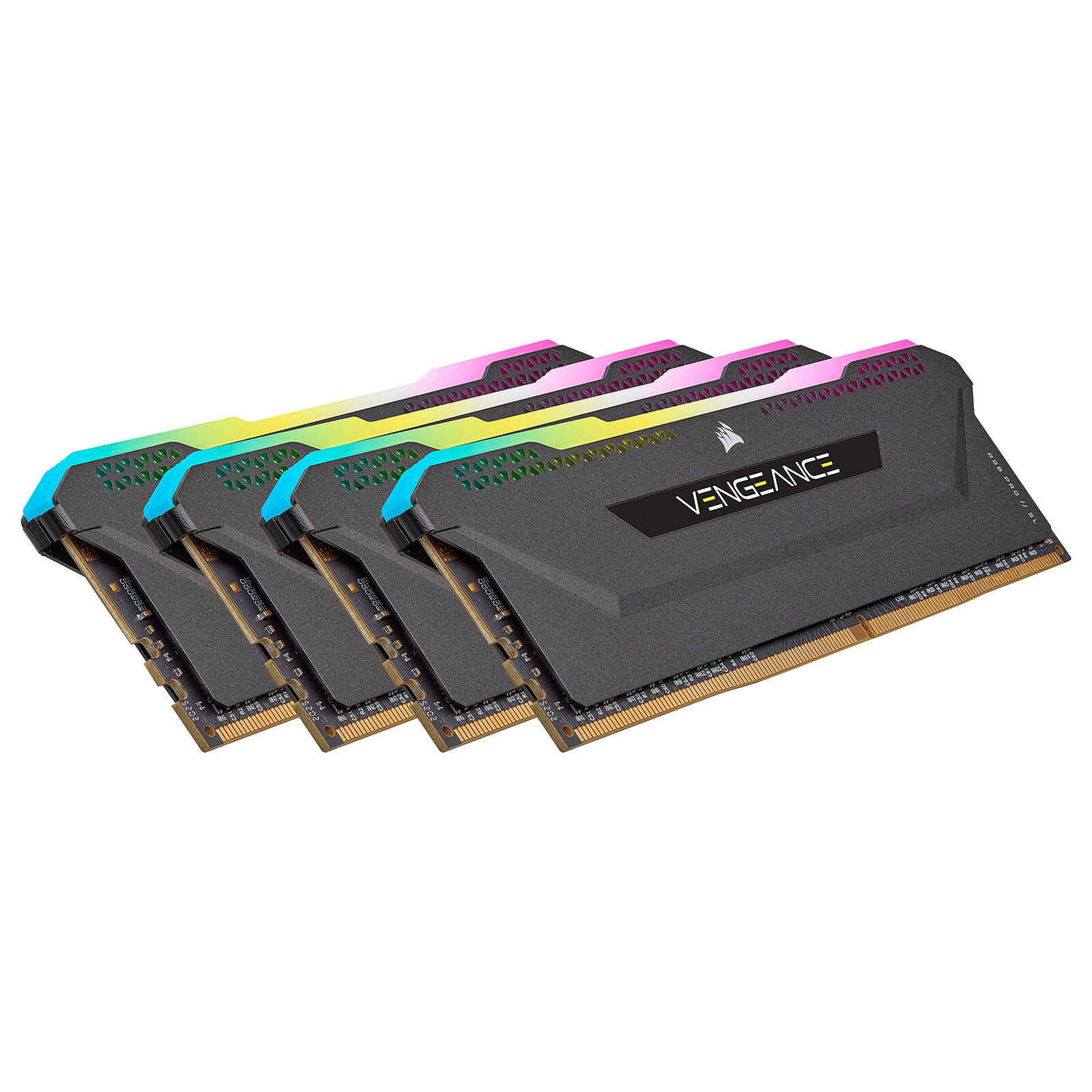 Corsair Vengeance RGB PRO SL Series 64 GB (4 x 16 GB) DDR4 3200 MHz CL16 - Black