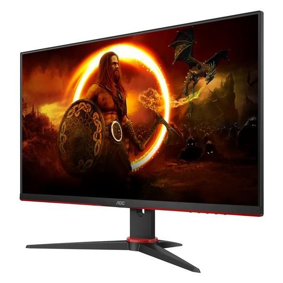 AOC Gaming 24G2SPAE/BK - G2 Series - écran LED - jeux - 23.8" (24" visualisable) - 1920 x 1080 Full HD (1080p) @ 165 Hz - IPS - 300 cd/m² - 1000:1 - 1 ms - 2xHDMI, VGA, DisplayPort - haut-parleurs - noir, rouge