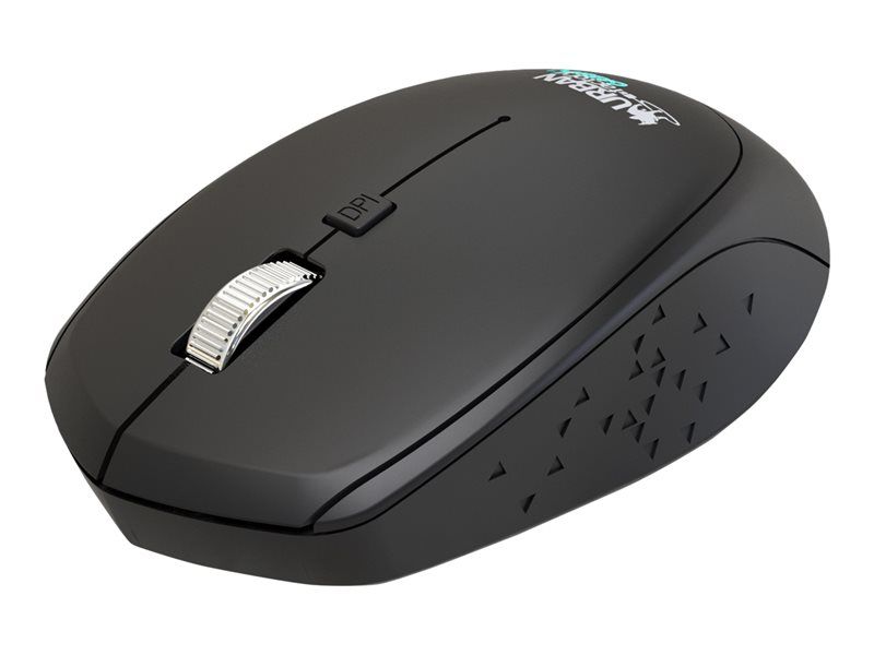Ratón inalámbrico Urban Factory - 3 botones - 2.4 GHz - receptor USB inalámbrico - negro