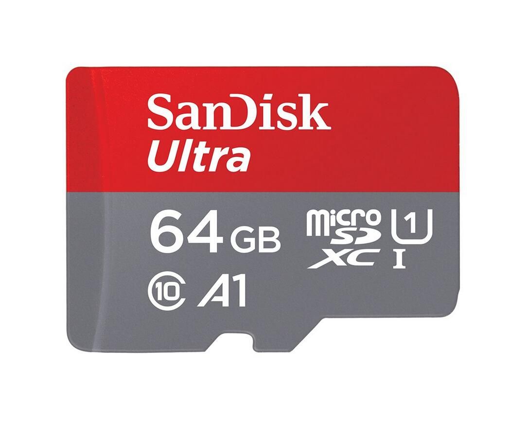 SanDisk Ultra MicroSDXC Card 64GB, U1/A1 Speed Class, Read Up to 140MB/s