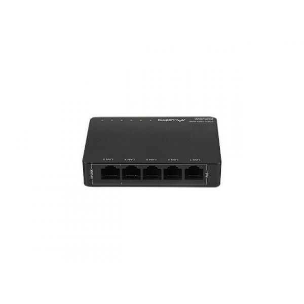 Lanberg 10/100/1000 Gigabit Ethernet Switch (60W PoE) - Black