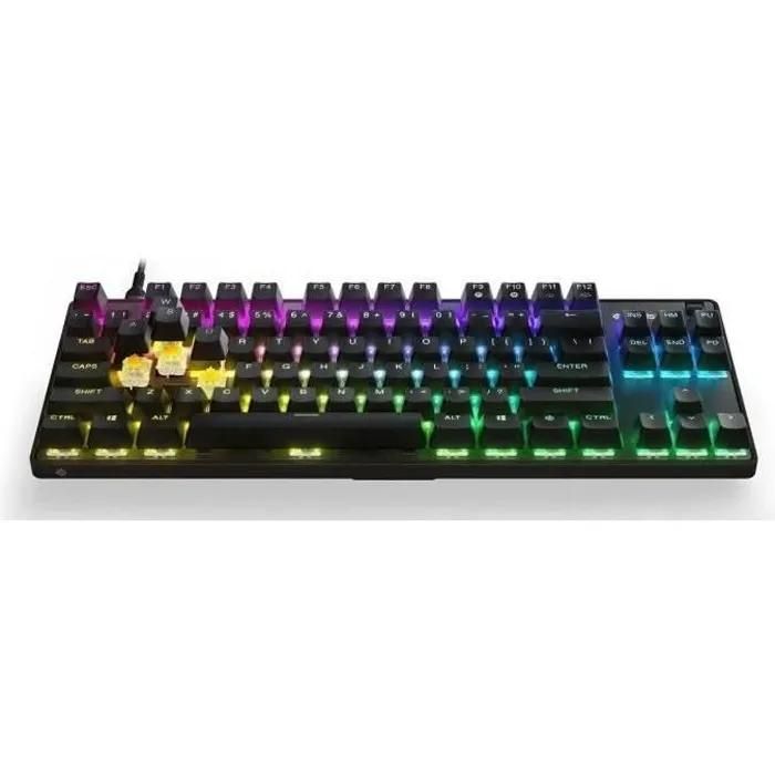 SteelSeries Apex 9 TKL Keyboard - Backlit - USB - English - Switch: SteelSeries Linear OptiPoint Optical (Interchangeable)