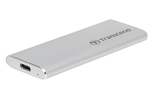 Disque dur externe Transcend 1 To SSD - USB 3.1 Gen 2 - Argent