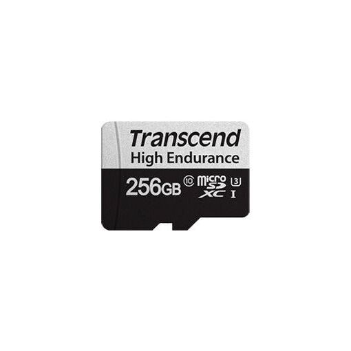 Transcend 350V 256GB UHS-I U3/Class10 microSDXC Flash Memory Card (with SD Adapter)