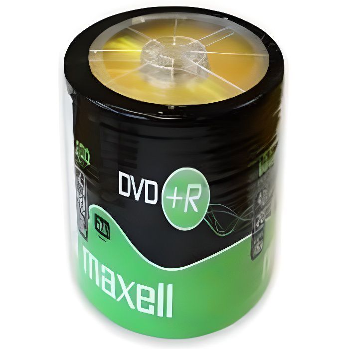 Maxell M163 4.7GB DVD+R Discs (100 Pack, 16x Speed)