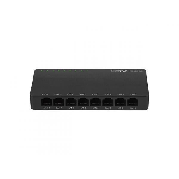 LANBERG Gigabit Ethernet Switch (10/100/1000) - 8-Port RJ45 Black