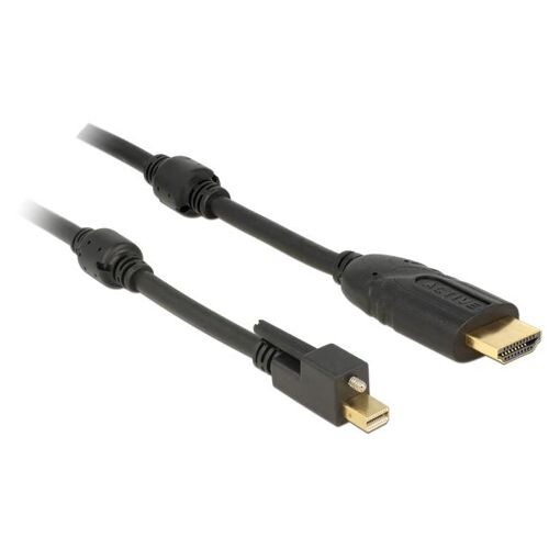 Delock Adapter Cable - Mini DisplayPort to HDMI - 5m - Black - 4K Support