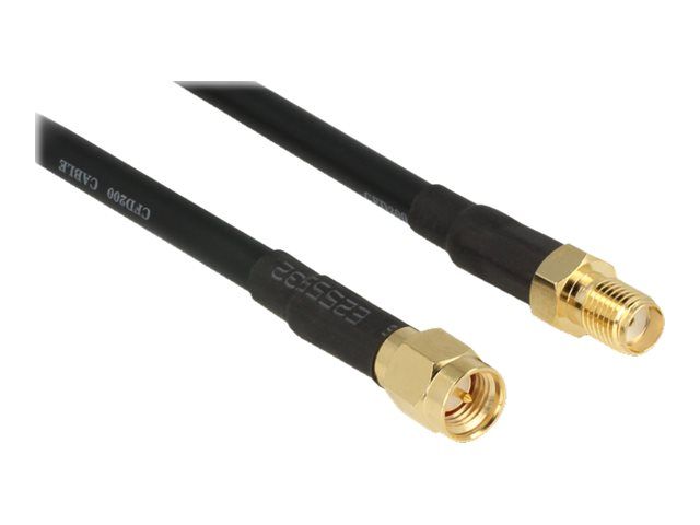 Delock CFD200 - SMA Antenna Cable Extension - 7.5m - Black