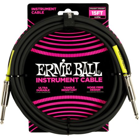 Ernie Ball 6399 Jack Cable - 4.5m Black