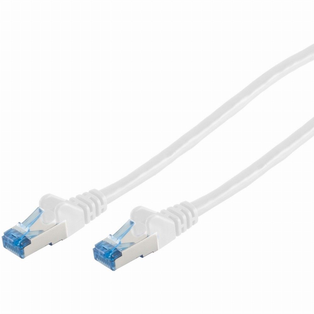 Cat6a RJ45 S/FTP Cable, 0.25m, White
