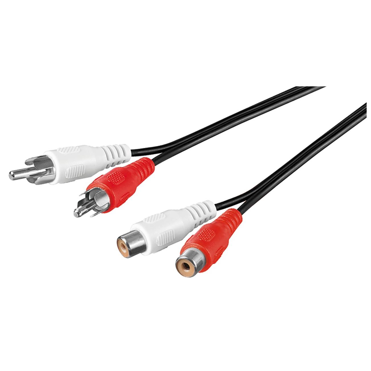 Goobay 50025 Audio Cable 1.5m 2x RCA Black