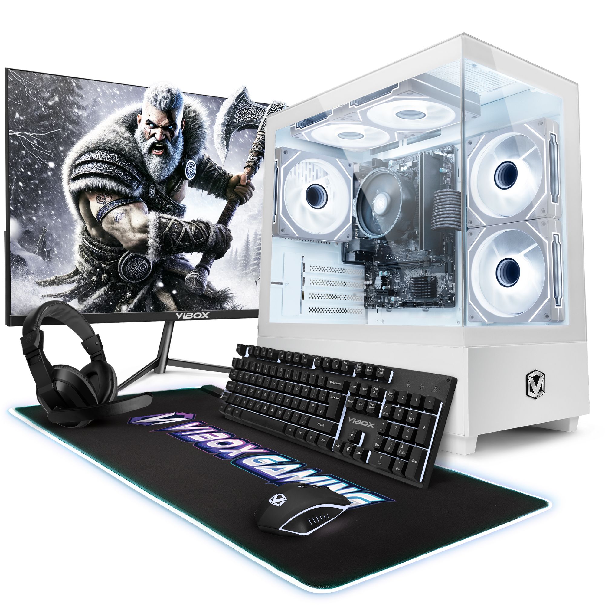 Vibox Complete Gaming PC - Ryzen 3 3200G 4.0GHz - Integrated Radeon Vega 8 - 16GB RAM - 1TB NVMe - Windows 11 - WiFi