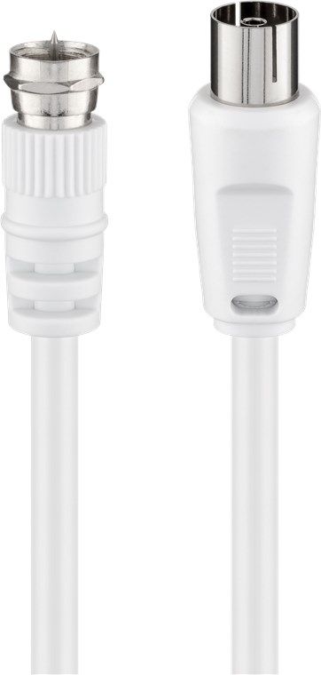 Goobay Coaxial Cable 3C-2V 2.5m Type F White