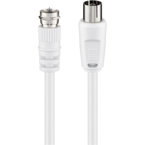 Goobay Coaxial Cable 3C-2V 2.5m Type F White