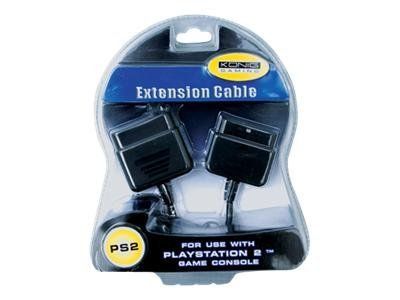 König Gaming Controller Extension Cable - 2m Black PS2 Male to Female Adapter for Sony PlayStation 1, PlayStation 2, PlayStation 3