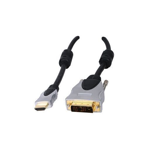 Câble adaptateur HDMI vers DVI-D - 10 m, blindage double, noir