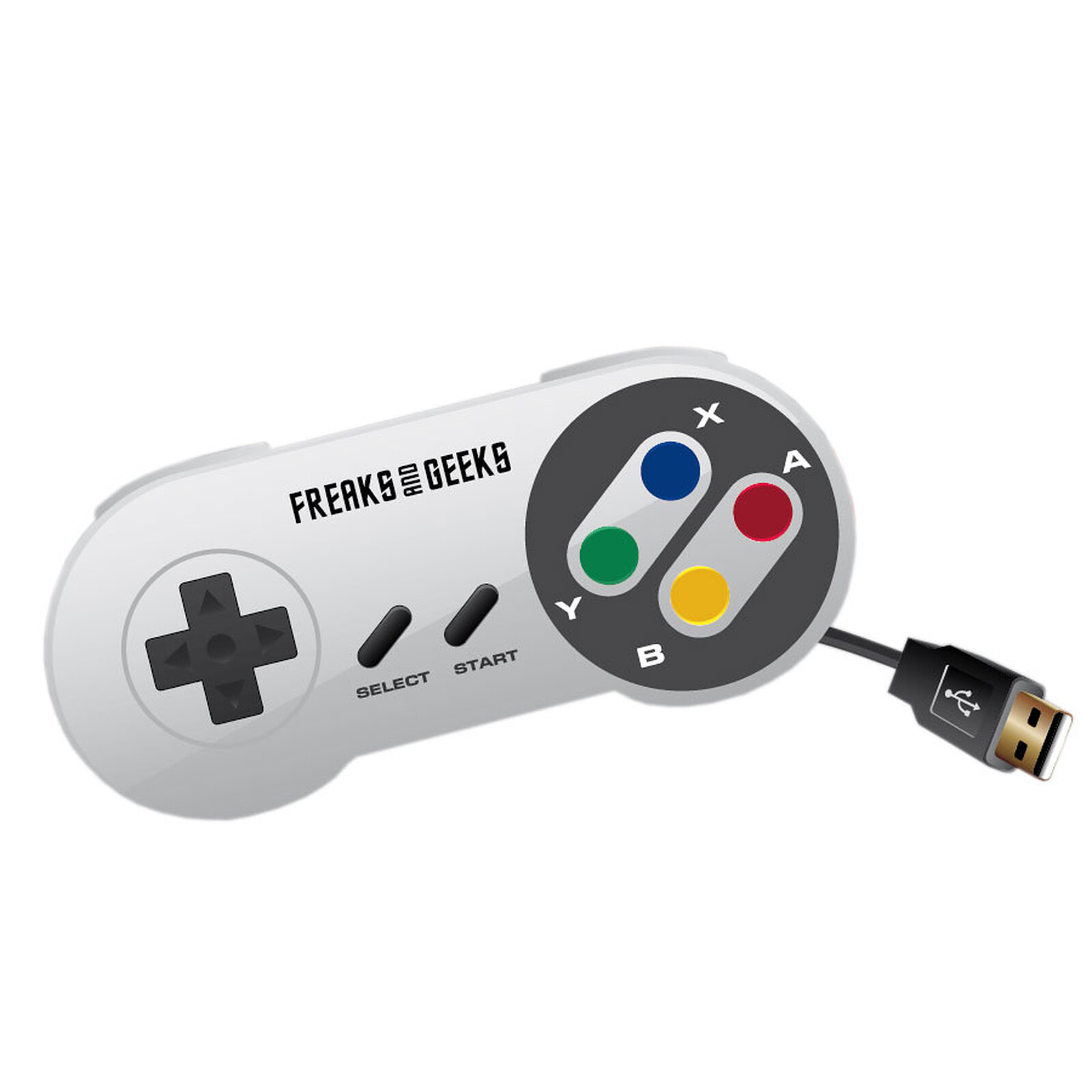 White USB controller for rtrogaming (Nintendo Super NES)