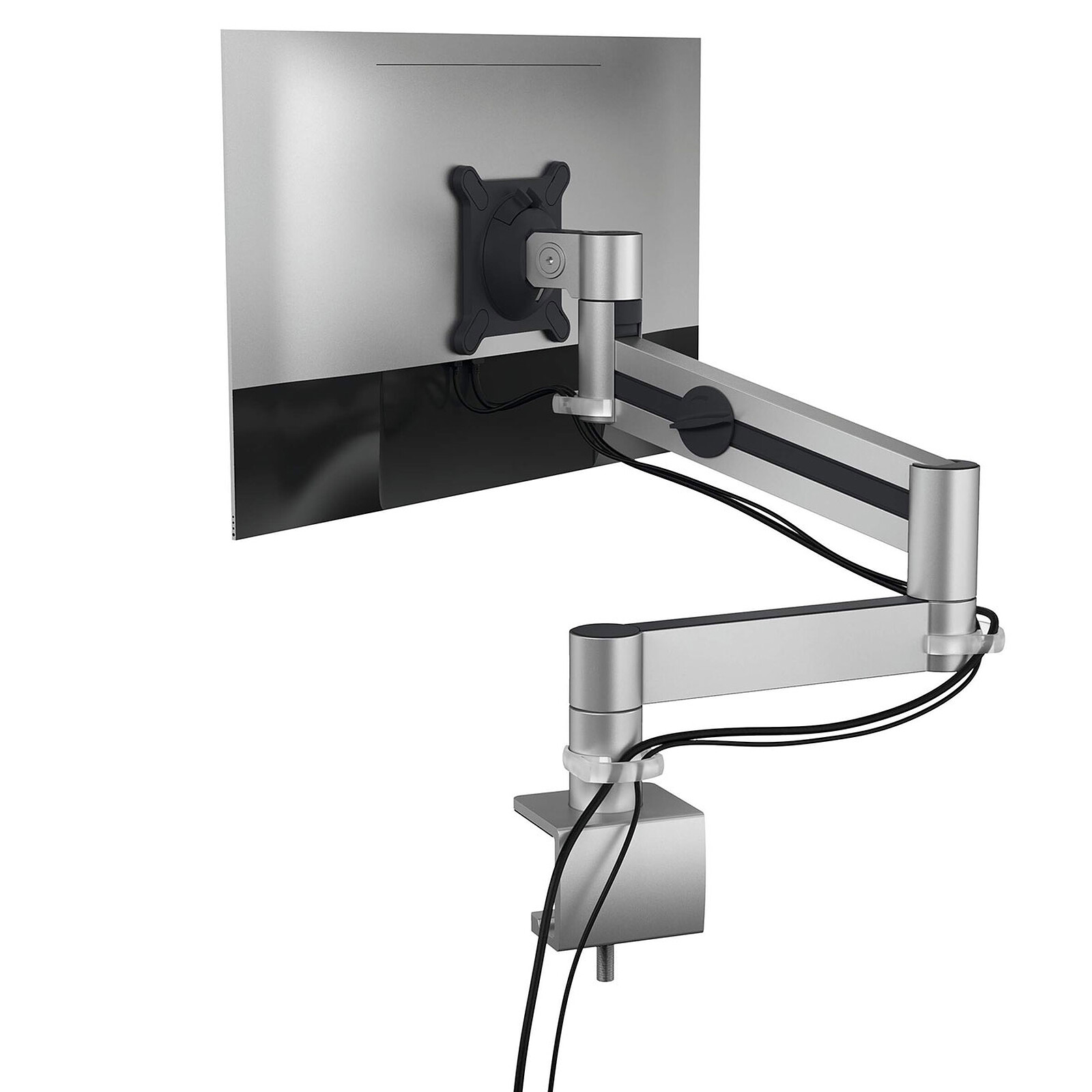Durable Pro monitor mount for 1 screen with clamp fastening