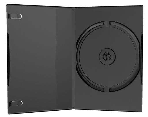 MediaRange Black DVD Cases - 50 Pack - 135x190x15mm