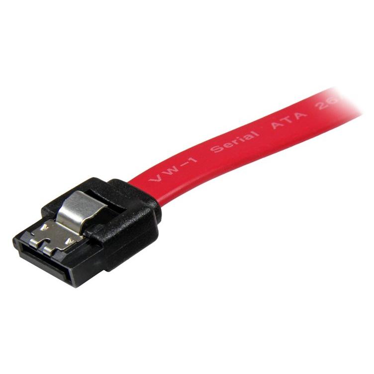 StarTech.com 45cm SATA Locking Cable - SATA Cable - 150/300/600 ATA - Red