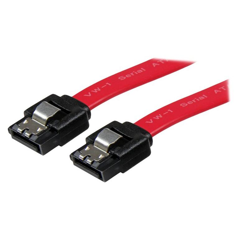 StarTech.com 30cm Locking SATA Cable - Serial ATA 150/300/600 - Red
