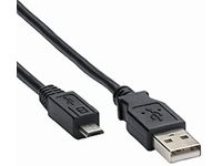 Ednet USB Cable - 1.8m, USB A to Micro-USB B